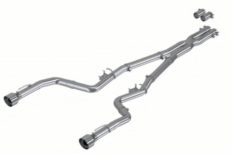 MBRP 17-21 Charger 5.7L/6.2L/6.4L 3in Race Profile Cat-Back w/ Dual Tips Aluminized Steel Exhaust - Graveyard Performance