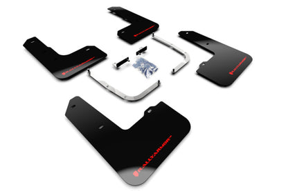 Rally Armor 19-22 Hyundai Veloster N Black UR Mud Flap w/ Red Logo - Graveyard Performance