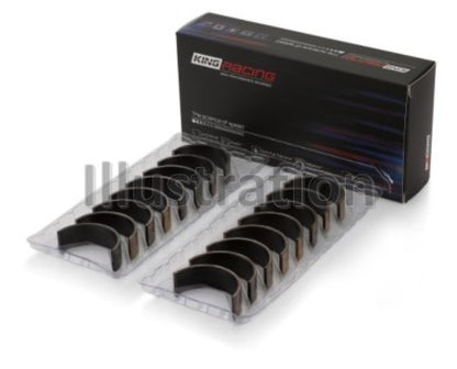 King Chevrolet SBC 307ci/350ci Gen III/IV (Undersize 0.010in) Conn Rod Bear Set - Coated (Set of 8) - Graveyard Performance
