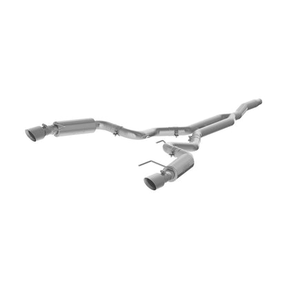 MBRP 15-18 Ford Mustang EcoBoost 2.3L T409 3in Cat Back Dual Split Rear Exit (Race Version) - Graveyard Performance