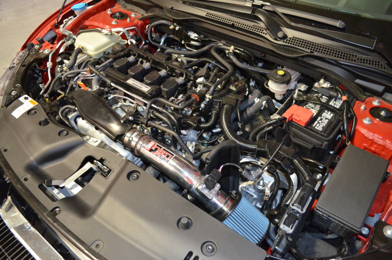 Injen 16-21 Honda Civic 1.5L 4 Cyl. Wrinkle Red Short Ram Intake - Graveyard Performance
