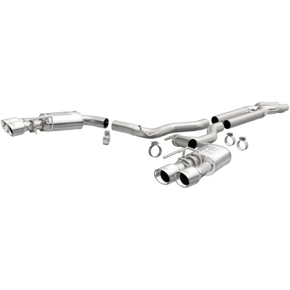 MagnaFlow SYS Cat-Back 2018 Ford Mustang GT 5.0L Competition Dual Exit Polished 4in Tips - Graveyard Performance