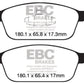 EBC 12-18 Ford Focus ST Bluestuff Front Brake Pads
