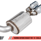 AWE Tuning 2017+ Challenger 5.7L Touring Edition Exhaust - Non-Resonated - Chrome Silver Quad Tips