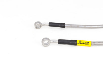 Goodridge 89-91 Honda Civic/CRX (w/Rear Drum) Stainless Steel Brake Line Kit - Graveyard Performance