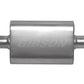 Gibson CFT Superflow Center/Center Oval Muffler - 4x9x18in/3in Inlet/3in Outlet - Stainless