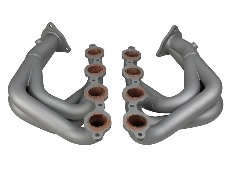 aFe Twisted 304SS Header 2020 Chevy Corvette (C8) 6.2L V8 - Titanium Ceramic Coated - Graveyard Performance