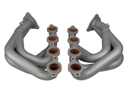 aFe Twisted 304SS Header 2020 Chevy Corvette (C8) 6.2L V8 - Titanium Ceramic Coated - Graveyard Performance