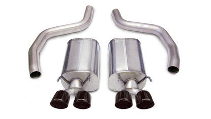 Corsa 2006-2013 Chevrolet Corvette C6 Z06 7.0L V8 Black Sport Axle-Back Exhaust - Graveyard Performance