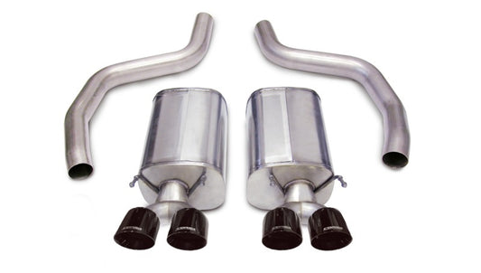Corsa 2006-2013 Chevrolet Corvette C6 Z06 7.0L V8 Black Sport Axle-Back Exhaust - Graveyard Performance