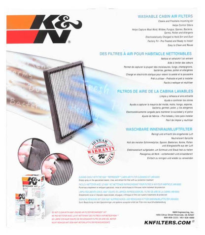K&N 13-16 Audi SQ5 3.0L V6 Cabin Air Filter - Graveyard Performance
