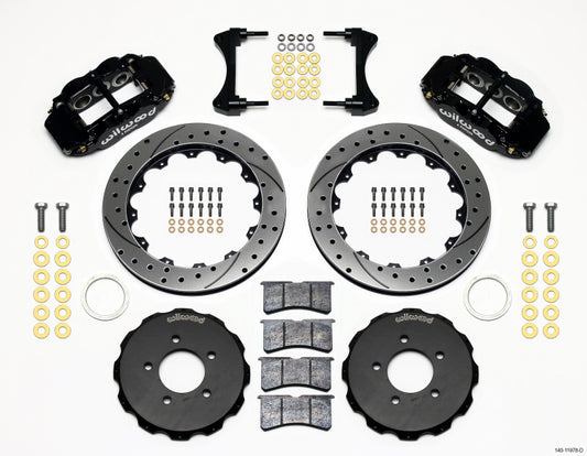 Wilwood Narrow Superlite 6R Front Hat Kit 12.88in Drilled 2006-Up Civic / CRZ - Graveyard Performance