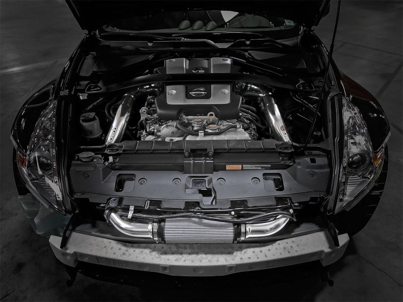 aFe Takeda Intake Stage-2 Polished Pro DRY S 09-17 Nissan 370Z V6 3.7L - Graveyard Performance