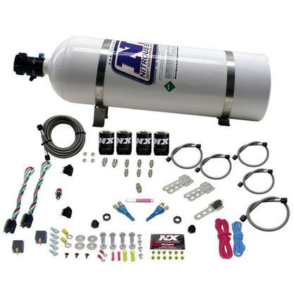 Nitrous Express Ford EFI Dual Stage Nitrous Kit (50-150HP x 2) w/15lb Bottle - Graveyard Performance