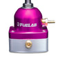 Fuelab 545 EFI Adjustable Mini FPR In-Line 90-125 PSI (1) -6AN In (1) -6AN Return - Purple