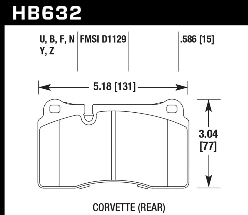 Hawk 2005 Aston Martin DB9 LTS Street Front Brake Pads - Graveyard Performance