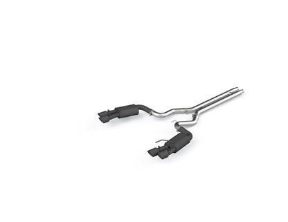 MBRP 18-19 Ford Mustang GT 5.0 3in Dual Split Rear Cat Back w/ Quad 4in Dual Wall Tips- Black Coated - Graveyard Performance