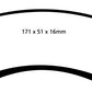 EBC 93-00 Aston Martin Virage 5.3 (PBR Caliper) Redstuff Front Brake Pads