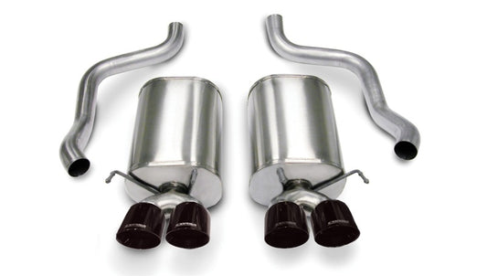 Corsa 2005-2007 Chevrolet Corvette C6 6.0L V8 Black Sport Axle-Back Exhaust - Graveyard Performance