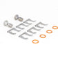 Goodridge 89-91 Honda Civic/CRX (w/Rear Drum) Stainless Steel Brake Line Kit