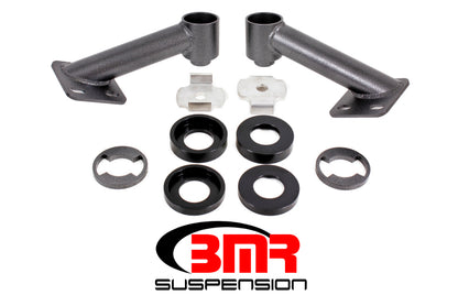 BMR 15-17 S550 Mustang Cradle Bushing Lockout Kit - Black Hammertone - Graveyard Performance