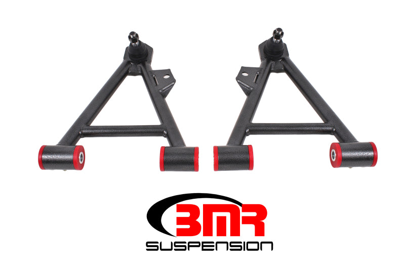 BMR 94-04 Mustang Lower Non-Adj. A-Arms (Coilover Only) w/ STD. Ball Joint (Poly) - Black Hammertone