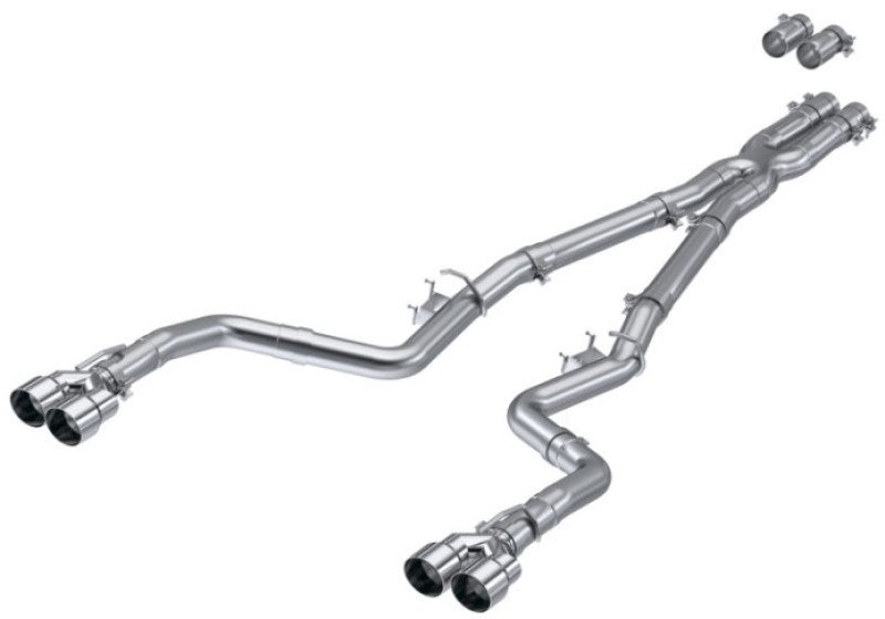 MBRP 15-Up Challenger 5.7L /  17-Up 6.2L/6.4L 3in Race Series Cat-Back w/ Quad Tips AS Exhaust - Graveyard Performance