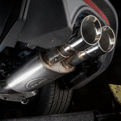 Stainless Works 2018+ Ford Mustang GT 3in Redline Series Catback X-Pipe w/Active Valves & Quad Tips - Graveyard Performance