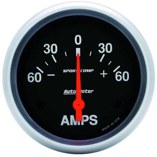 Autometer 2-5/8in Electric 60-0-60 Amps Ammeter