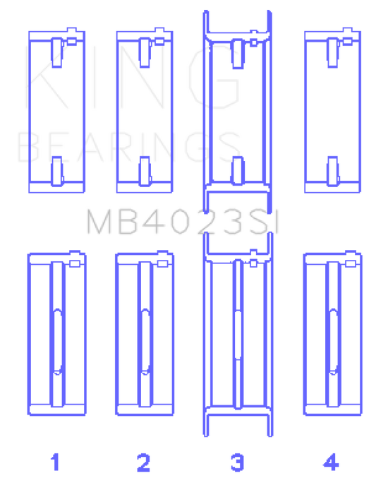 King Engine Bearings For FORD TAURUS V6 245CI/177CI/ Main Bearing