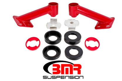 BMR 15-17 S550 Mustang Cradle Bushing Lockout Kit - Red - Graveyard Performance