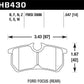 Hawk 00-07 Ford Focus DTC-30 Rear Race Brake Pads