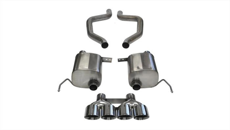 Corsa 17-19 Chevy Corvette Z06 (Grand Sport Only) 3in Axle Back Xtreme Exhaust Pol Quad 4.5in Tip - Graveyard Performance