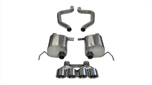 Corsa 2017-2019 Corvette Z06 2.75in Axle Back Exhaust Polished Dual Rear Exit Quad 4.5in Tip (Sport) - Graveyard Performance