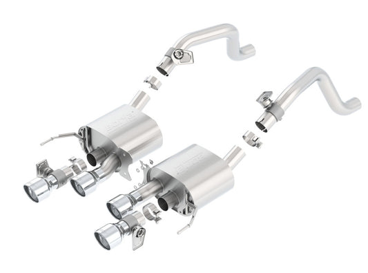 Borla 2014 Chevrolet Corvette C7 6.2L 8cyl S Type Exhaust w/ NPP Dual Mode (rear section only) - Graveyard Performance