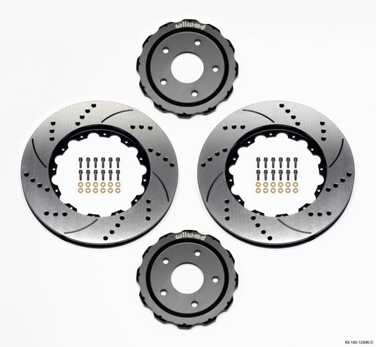 Wilwood Hat/Rotor Kit Front Drilled 06-Up Corvette C6-Z06 (2pc Hat/Rtr) - Graveyard Performance