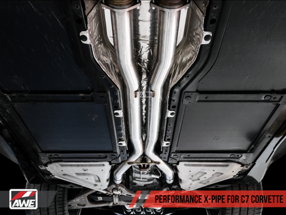 AWE Tuning 14-19 Chevy Corvette C7 Z06/ZR1 (w/AFM) Track Edition Axle-Back Exhaust w/Chrome Tips - Graveyard Performance