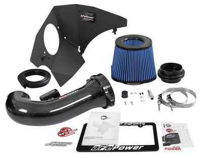 aFe 19-20 GM Trucks 5.3L/6.2L Track Series Carbon Fiber Cold Air Intake System With Pro 5R Filters - Graveyard Performance