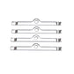 Edelbrock Chrome Hold Downs 4Pk