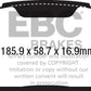 EBC 15+ Ford Mustang 2.3 Turbo Yellowstuff Front Brake Pads