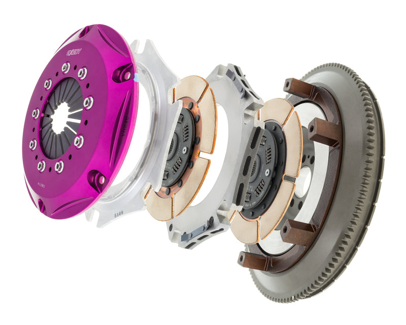 Exedy 2003-2007 Infiniti G35 V6 Hyper Twin Cerametallic Clutch Sprung Center Disc Push Type Cover - Graveyard Performance