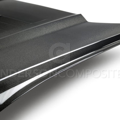 Anderson Composites 15-17 Ford Mustang (Excl. GT350/GT350R) Double Sided Type-GT5 Carbon Fiber Hood - Graveyard Performance