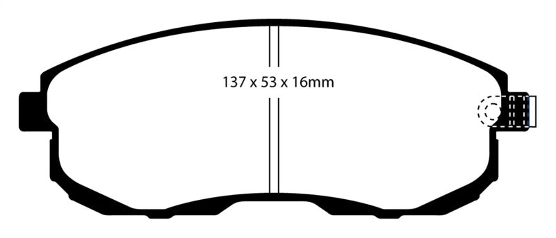 EBC 02-03 Infiniti G20 2.0 Redstuff Front Brake Pads - Graveyard Performance