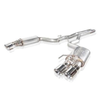 Stainless Works 2018+ Ford Mustang GT 3in Redline Series Catback H-Pipe w/Active Valves & Quad Tips - Graveyard Performance