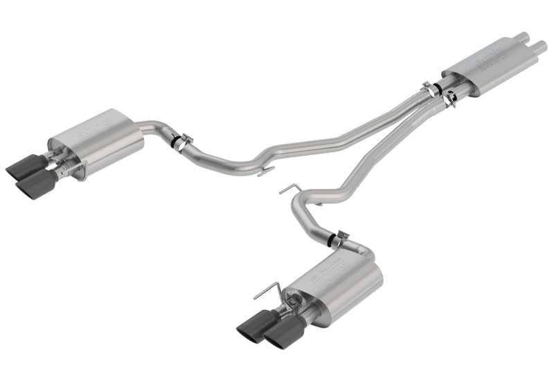 Borla 18-20 Ford Mustang GT 5.0L AT/MT ECE Cat-Back Exhaust w/ Active Valve (Fits Convertible) - Graveyard Performance