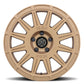 ICON Ricochet 17x8 5x100 38mm Offset 6in BS Satin Gold Wheel
