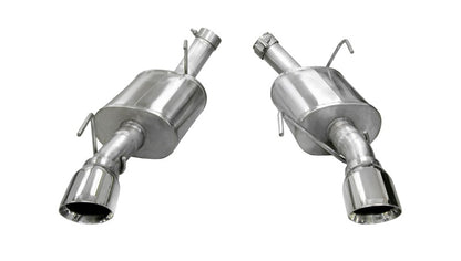 Corsa 2005-2010 Ford Mustang Shelby GT500 5.4L V8 Polished Xtreme Axle-Back Exhaust - Graveyard Performance