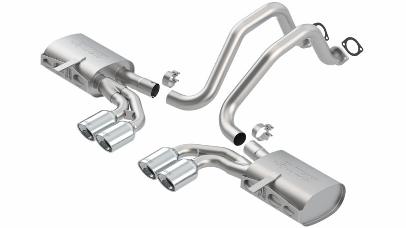 Borla 97-04 Chevrolet Corvette 5.7L 8cyl Touring SS Catback Exhaust - Graveyard Performance