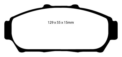 EBC 94-01 Acura Integra 1.8 Redstuff Front Brake Pads - Graveyard Performance