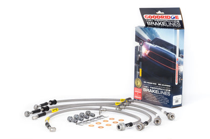 Goodridge 17-21 Honda Civic Hatchback Stainless Steel Brake Line Kit - Graveyard Performance